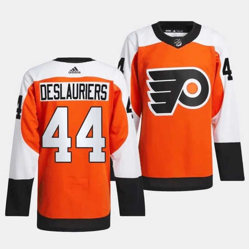 Men%27s Philadelphia Flyers #44 Nicolas Deslauriers 2023-24 Orange Stitched Jersey Dzhi->baltimore ravens->NFL Jersey
